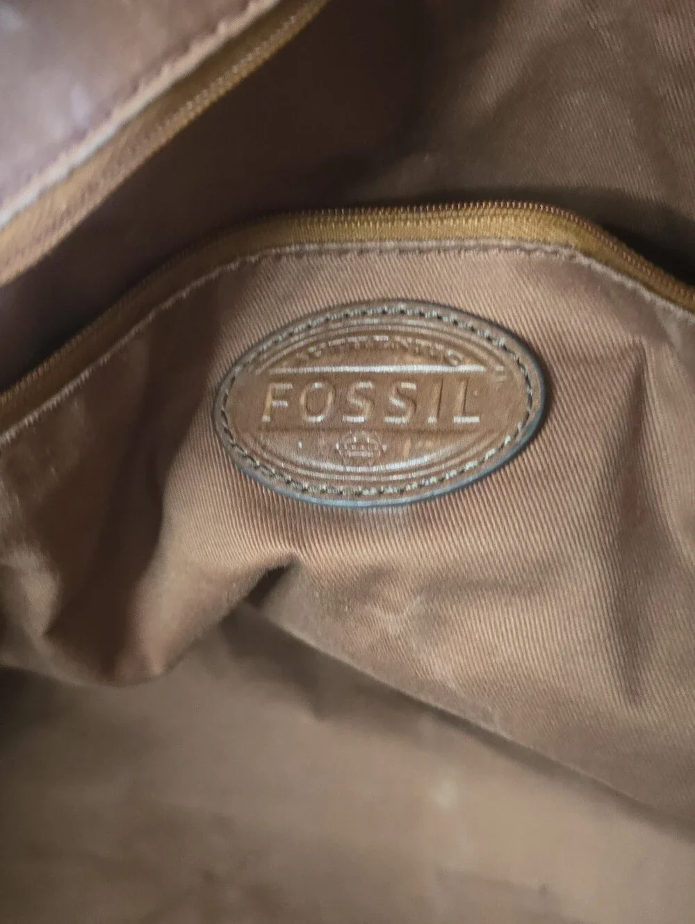 FOSSIL XL Leather Laptop Computer Satchel Tote Unisex Weekender Travel
